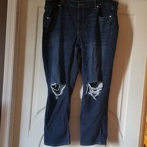 American Eagle dark wash Tomgirl jeans 20